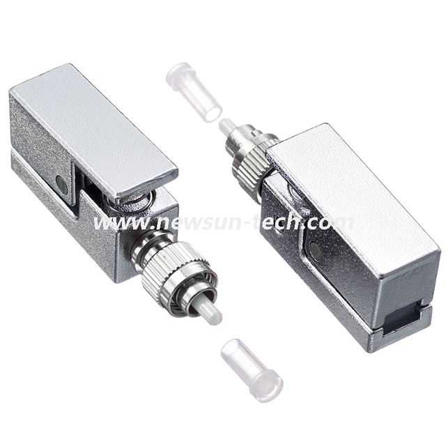 Bare Fiber Optic Adapter for Metal Square Round SC FC ST LC Type