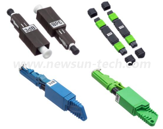 MPO/MU/E2000 Fixed Male-Female Fiber Optic Attenuator, 1dB~25dB