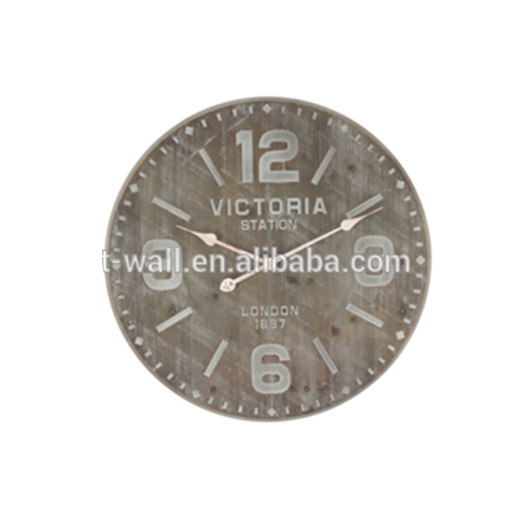 MDF Wall Clock Art Paper Printing Victoria Station China Importer 60cm