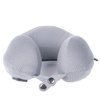 CoolMax Semi-inflated Half Memory Foam Inflatable Neck Pillow