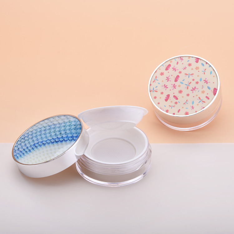 Loose Powder Compact Container Case Empty, ABS Loose Powder Container Wholesale