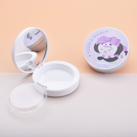 Empty Compact Case Loose Powder Compact with Mirror