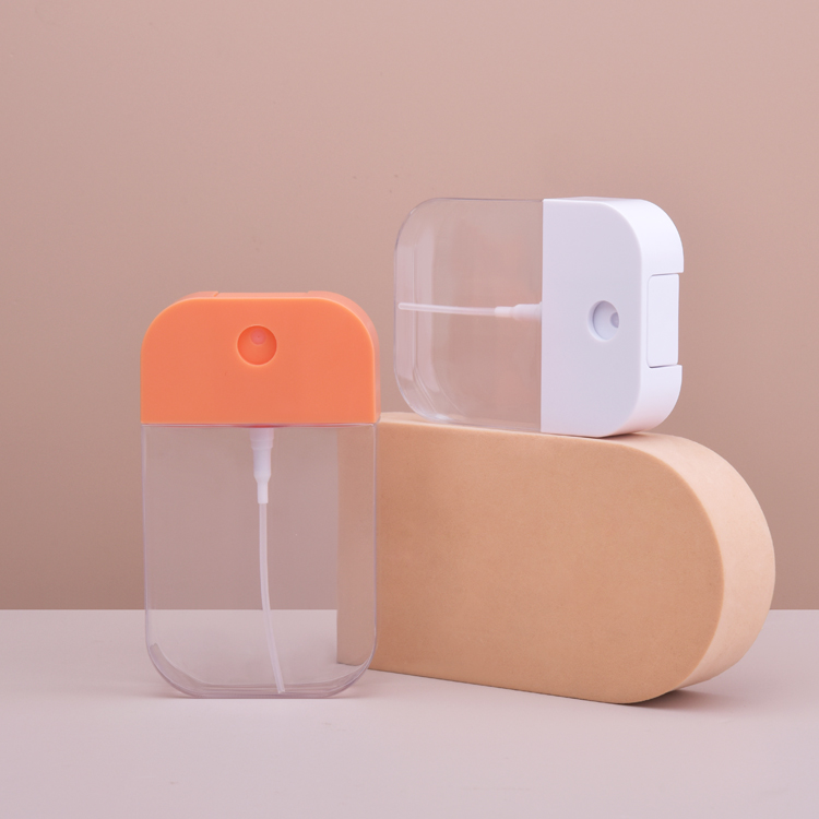 Garrafa dobro do pulverizador de perfume da forma do cartão do tamanho 30ml 50ml