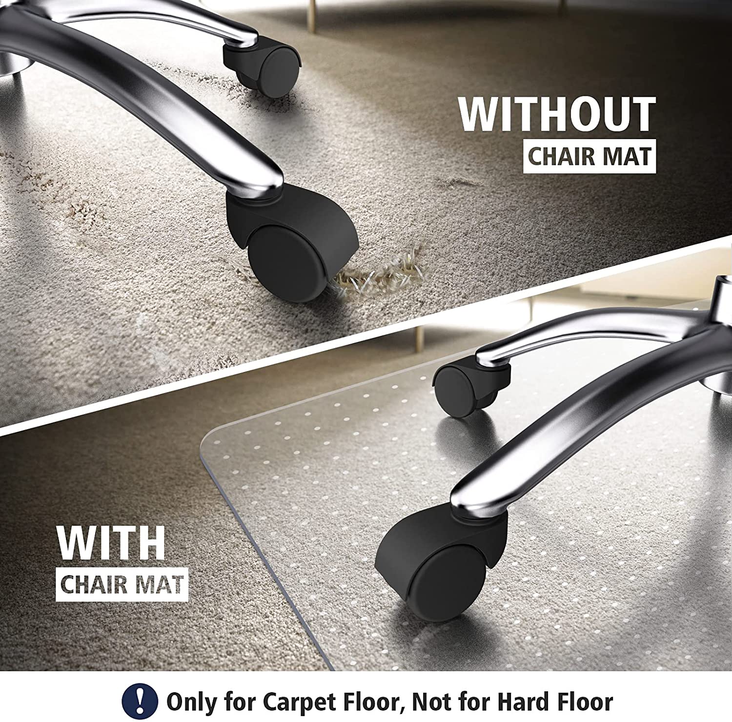 Heavy Duty Carpet Protector for Office Chair Plastic Office Desk High