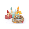 Wooden Ring Toss Game Indoor Outdoor Fun Portable Interactive and Educational Game