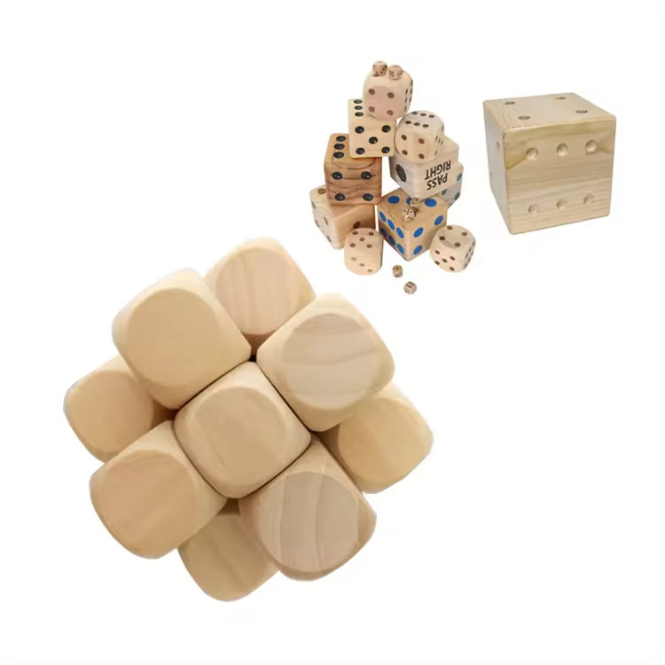 Any size wooden dice 25 years of craft wholesale wholesale multifunctional size customization.