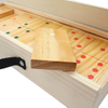 Wooden Dominoes with Multi-Color Dots 28 Piece Wood Domino Game Set for Kids Adults Family Outdoor Lawn Yard Games