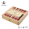 Theme Chess Draughts Backgammon Set Handmade Wooden Chess Box with Chess Pieces and Checkers