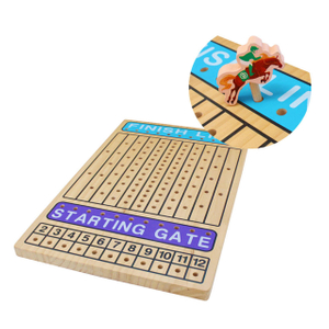Wood Metal Horses Thickened Finish LINE Large Luxury with Cards Dice Classic Horseracing Game top toys Horse Racing Game Board.