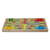 Wooden 2 in 1 Game Board Sling Puck Flying Chess Game Carpet Airplane Flight Chess Family Party Game Toy