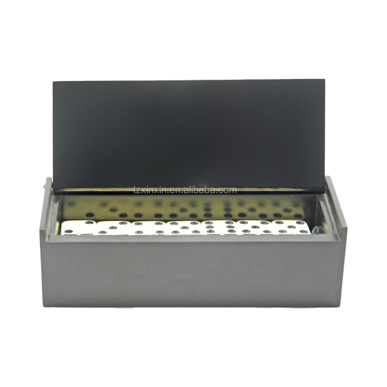  Classic Double 6 Dominoes Gift Set 28 Tiles Spinner Wooden Box Juegos de Mesa Casino Entertainment Durable Wooden Construction