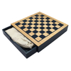  Chess Checkers 2 Games in 1 Custom Manufacturer 12" Wooden Game Set with Drawer Wooden Chess Board Chess Pieces Chessboard.