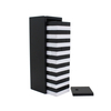 Black and white Wooden Stacking Tumble Tower Blocks Games Boys Girls 54 Pieces for Kids Family Party.