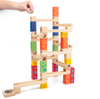 45pcs Building Blocks Educational Wooden Marble Glass Ball Track Stack Set。
