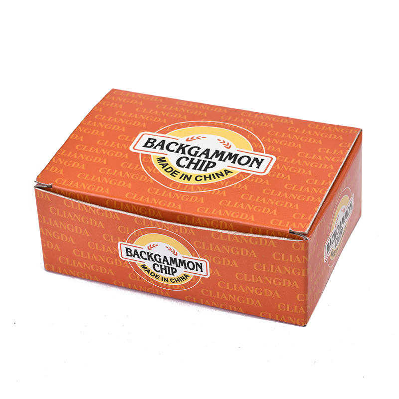 Custom High Quality Cardboard Box 3.2cm Black And Ivory Backgammon pieces Checkers Chips Set Backgammon Checkers.