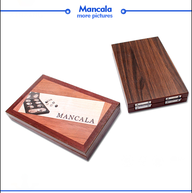 Wood Folding Mancala Board Game Travel Game Mancala Game, Solid