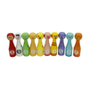 Carton Custom Colorful Bowling Set Pins With Wooden Balls for Indoor & Outdoor Sports Bowling Games