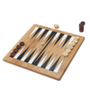 Customized Wood Backgammon Board Game Set unfolded board for Adults and Kids