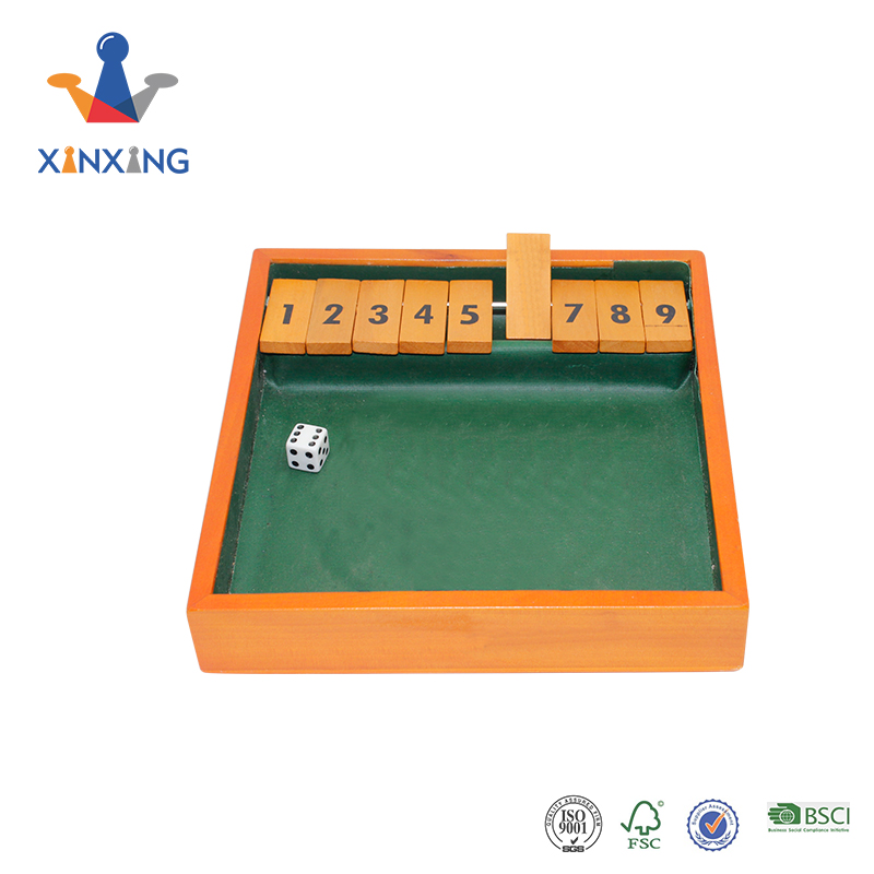 2-Player Shut The Box Wooden Board Game