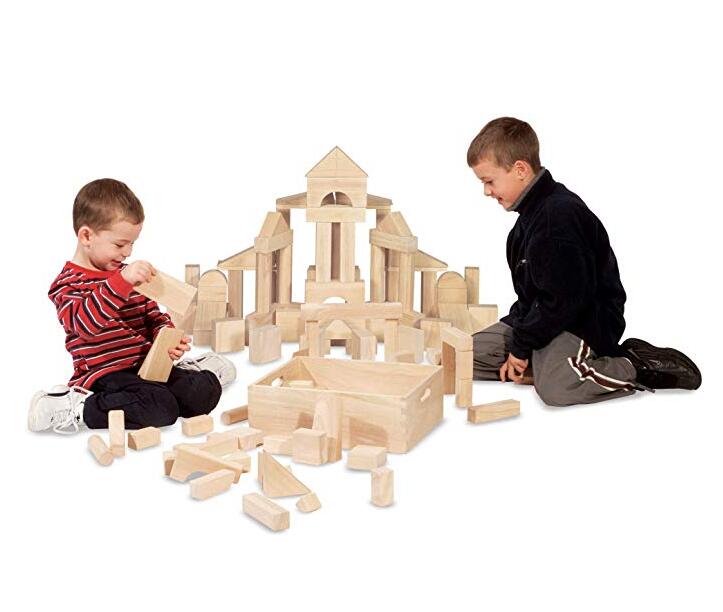colorful Lewo Wooden Stacking Board Games Building Blocks for Kids Boys Girls