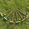 Six-Player Croquet Set with Wooden Mallets, Colored Balls, Sturdy Carrying Bag for Adults &Kids, Perfect for Lawn,Backyard,Park And More.