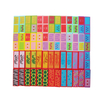 Wooden Board Game Tumbling Tower and Domino 2 games in 1 set with Animal Patterns for kids and Preschool