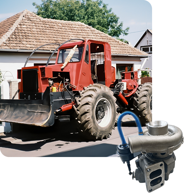 Turbodmychadlo pro zemědělsk&eacute; stroje