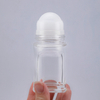 Wholesale 50Ml Empty Refillable Oem Cosmetic Packaging Clear Custom Glass Roll On Perfume Bottle,empty Roll on Bottle with Logo