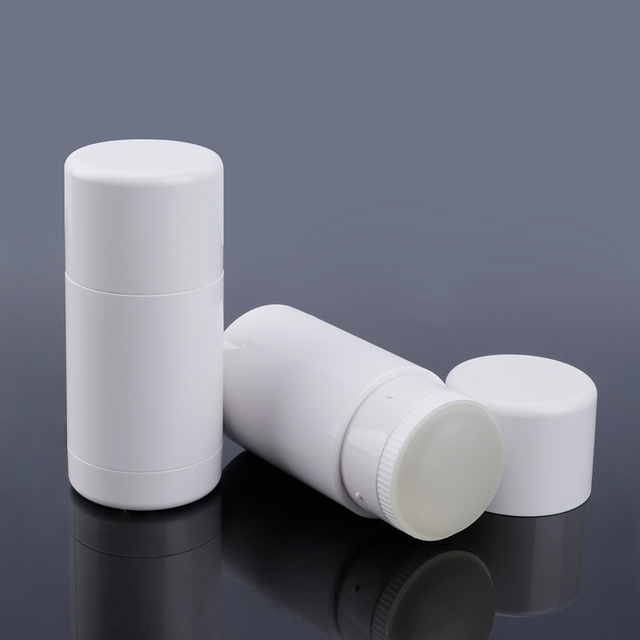 50g Empty Fragrance Antiperspirant Twist Up Refillable White Plastic Deodorant Container,refillable Roll on Deodorant Bottles