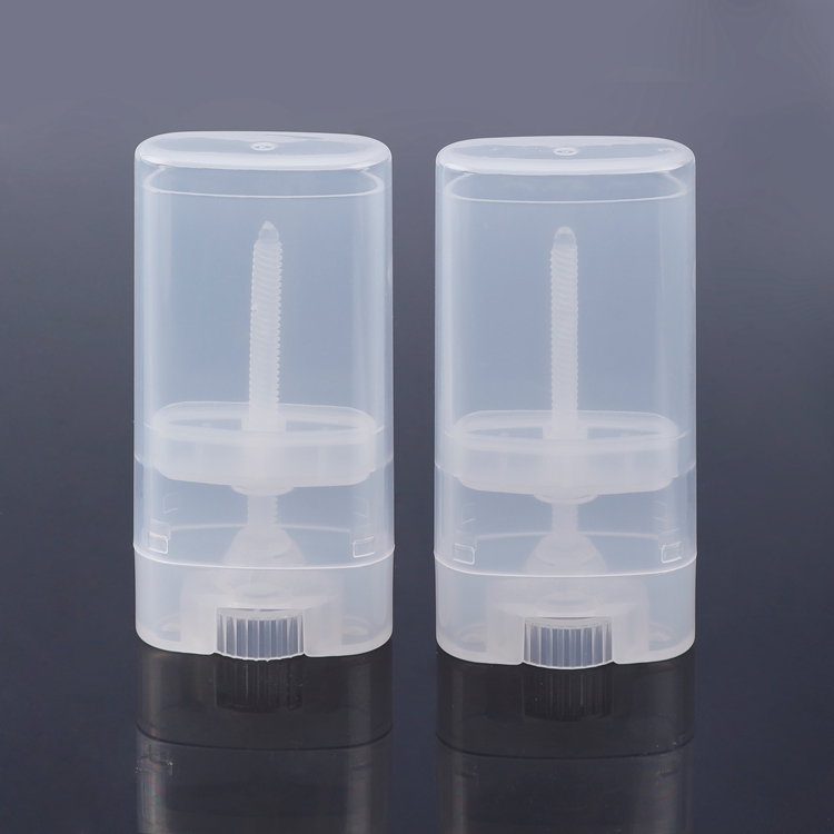 15g Oval PP PCR Deodorant Stick Container,Fragrance Flat Deodorant Bottle,transparent Deodorant Stick Container Packaging