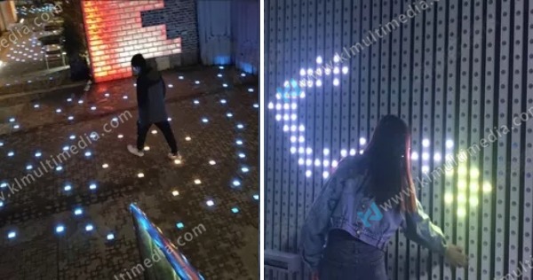 تركيب الإضاءة التفاعلية – الرسم الضوئي باللمس