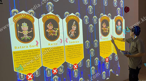 Interactive touch wall