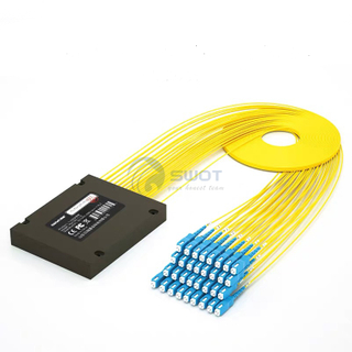 1x32 SC / UPC ABS Módulo de fibra óptica PLC Splitters