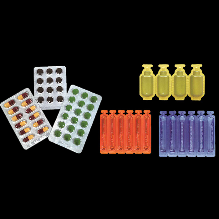 Tablettenblisterverpackung aus pharmazeutischer PVC-Hartfolie