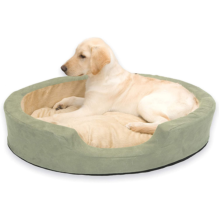 High Quality All Weather Soft Short Plush Dog Bed with Removable Zipper