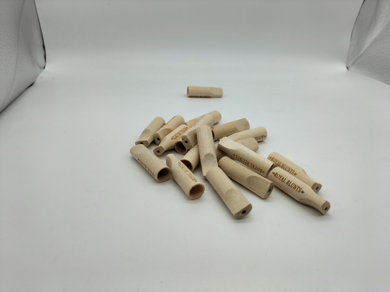 Wood Or Glass Corn Husk Tips Filter 11*38mm Branded Logo Preroll Cigar