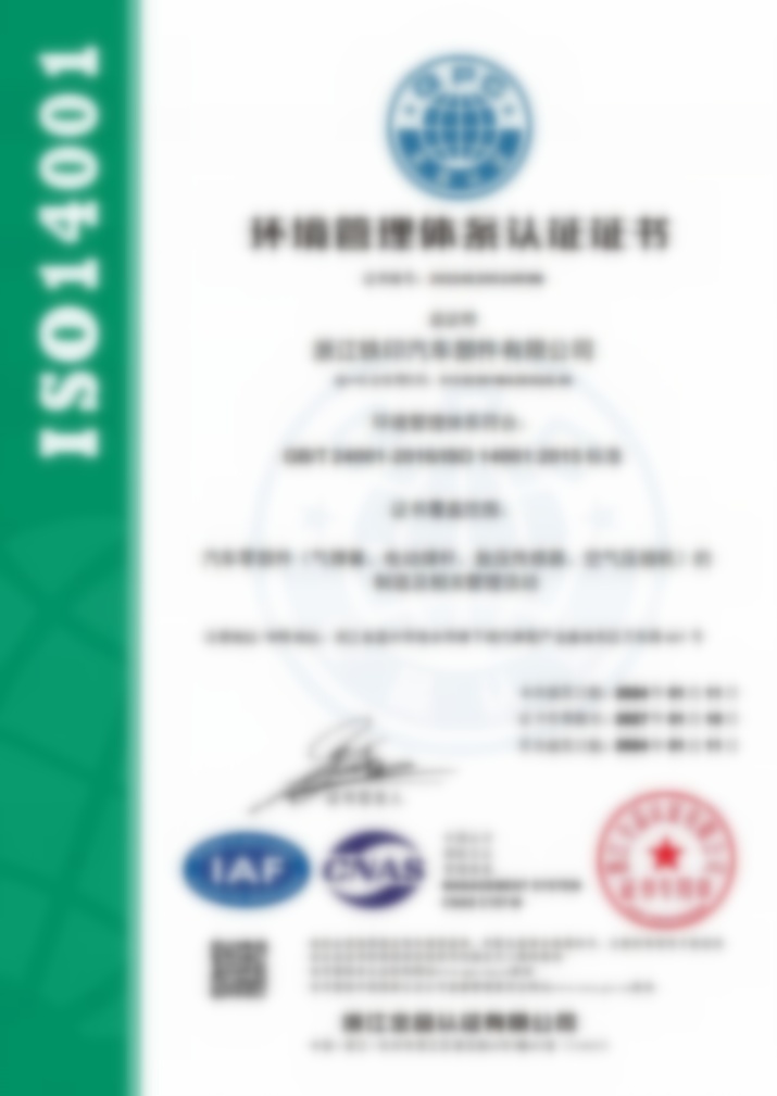 Certyfikat Elecdury ISO14001