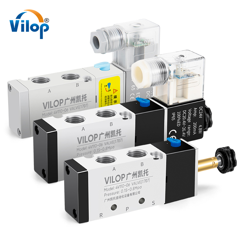 4V100 Series Solenoid Valve, Air Piloted Valve