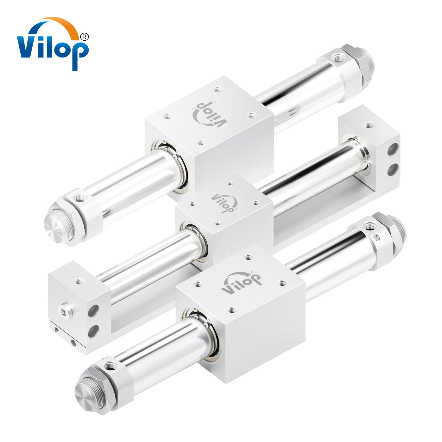 Magnetic Coupling Rodless Cylinders - Long Stroke RMS Series | Bore Sizes 10mm, 15mm, 20mm, 25mm, 32mm, 40mm, 50mm, 63mm | Stroke Lengths 100mm, 200mm