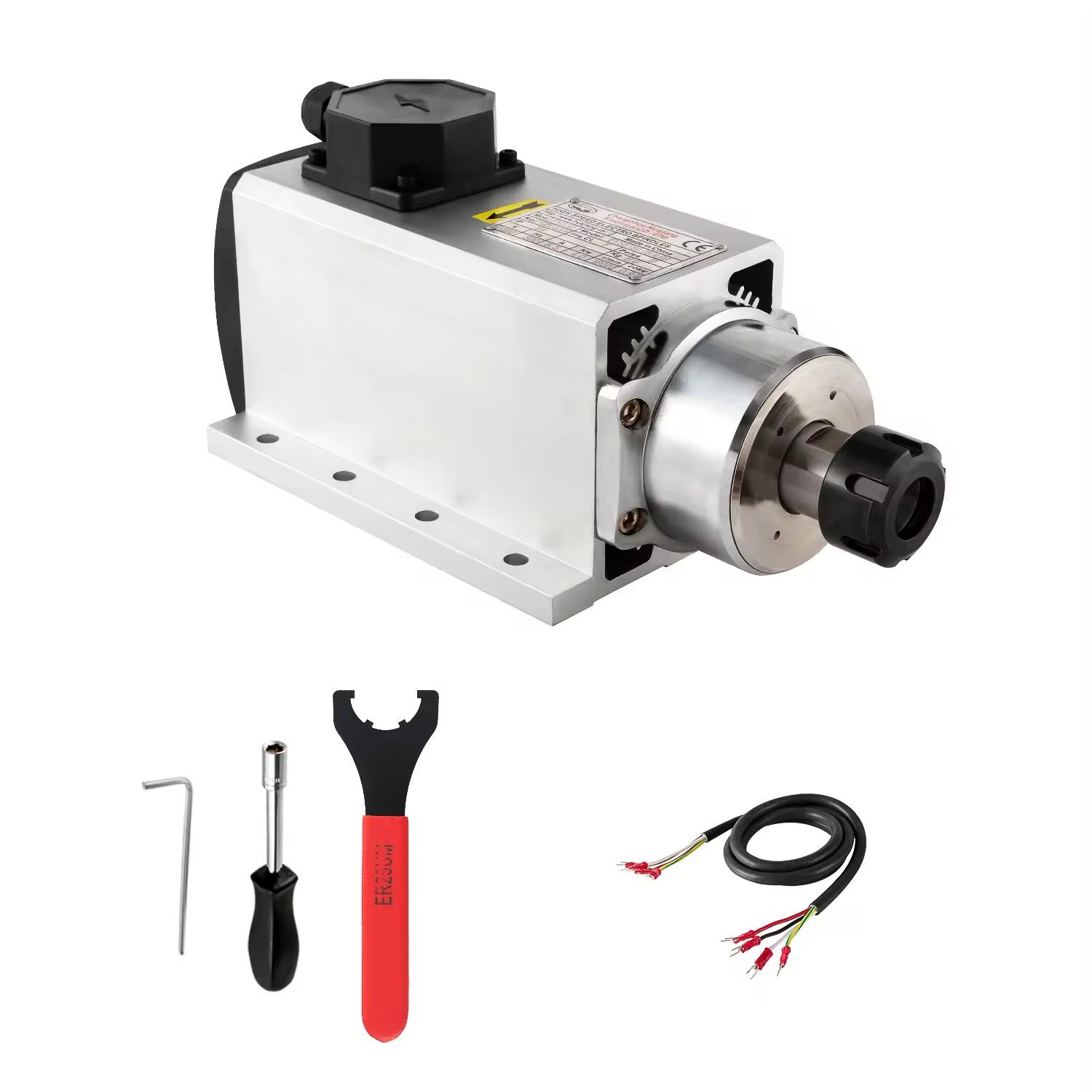 Moteur de broche refroidi par l'air