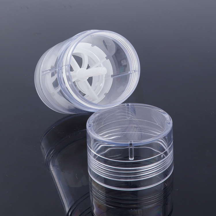 Suministro de fábrica Buena calidad Impresión personalizada Transparencia Biodegradable Forma redonda Twist Up Vacío 30ml 50ml 75ml Desodorante Stick Container 15ml
