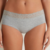 Grey Sp&euml;tzekleeder Material fir Dammen Underwear