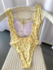 Cute Cotton Damen One Piece Swimsuits