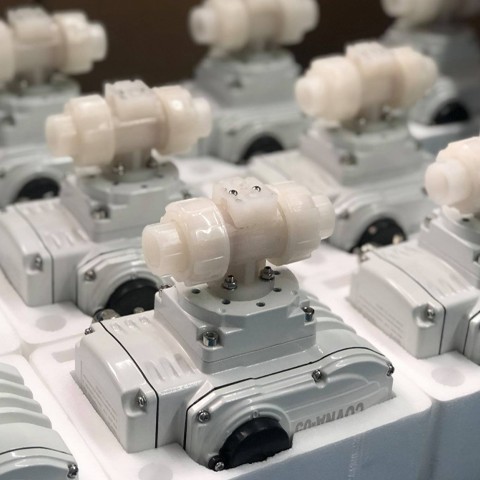 HK63-T Mini v&aacute;lvula de esfera motorizada de 3 vias COVNA Factory