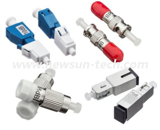 FC/SC/LC/ST Fixed Male-Female Fiber Optic Attenuator, 0dB~30dB