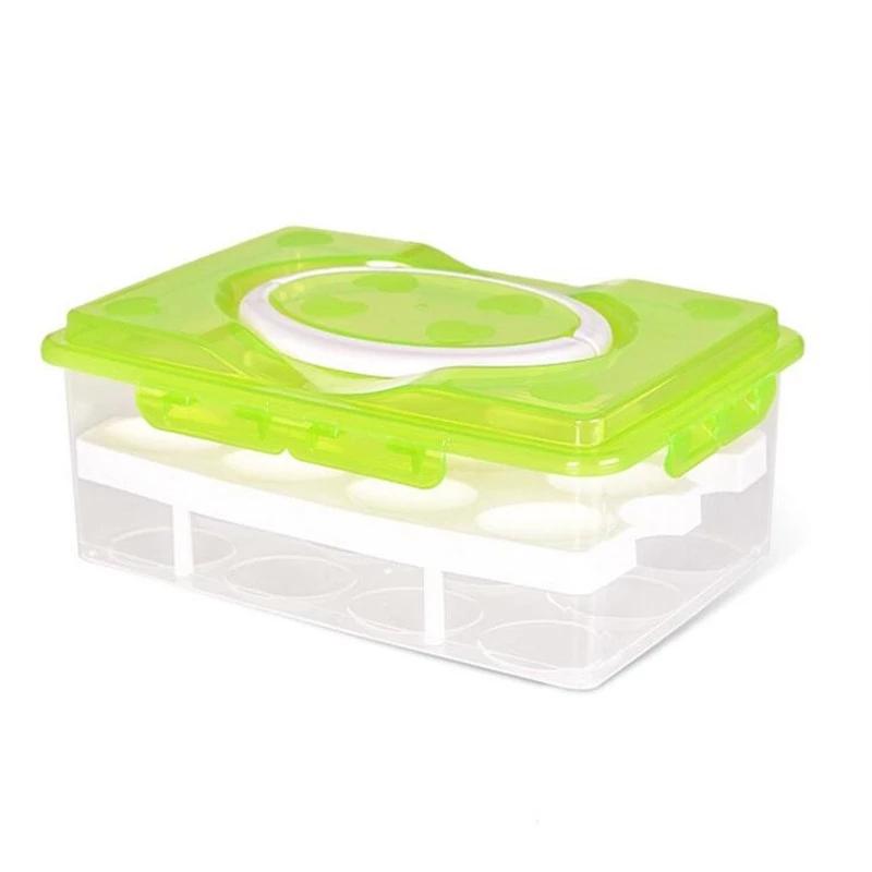 Keeps Fresh Household Item Plastic Egg Tray Box Handle