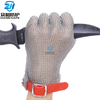 5301-Five Finger Ring Mesh Stainless Steel Glove with TPU Strap 