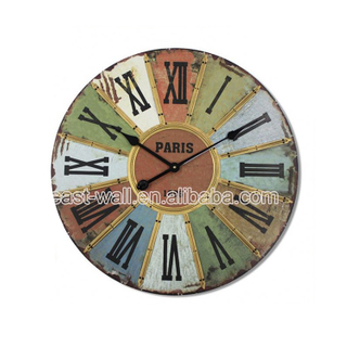 Customized Logo Antique Style Iron Tire Wall Clock Different Types Of Clocks