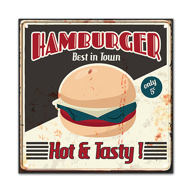 Home Restaurant Decor Tin Sign Metal Plaque Gift Wall Decor