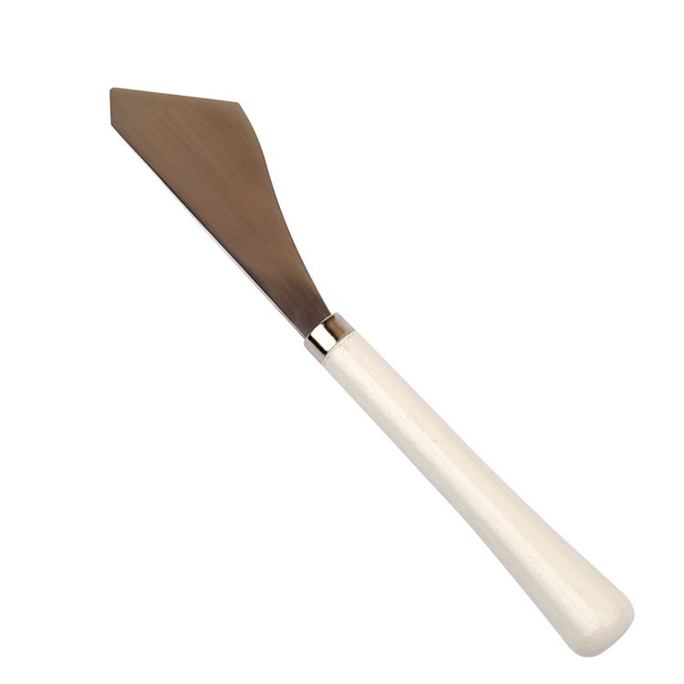 White Handle Palette Knife Large Blade